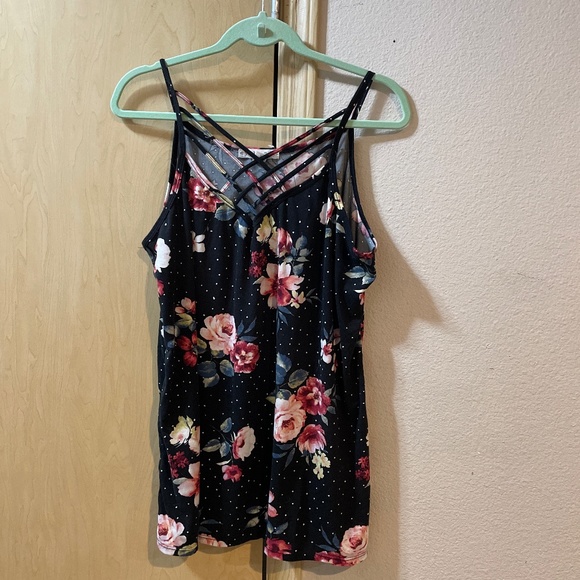 eye candy Tops - Women 3X Buttery Soft Sexy Floral Tank Top Summer Shirt Blouse